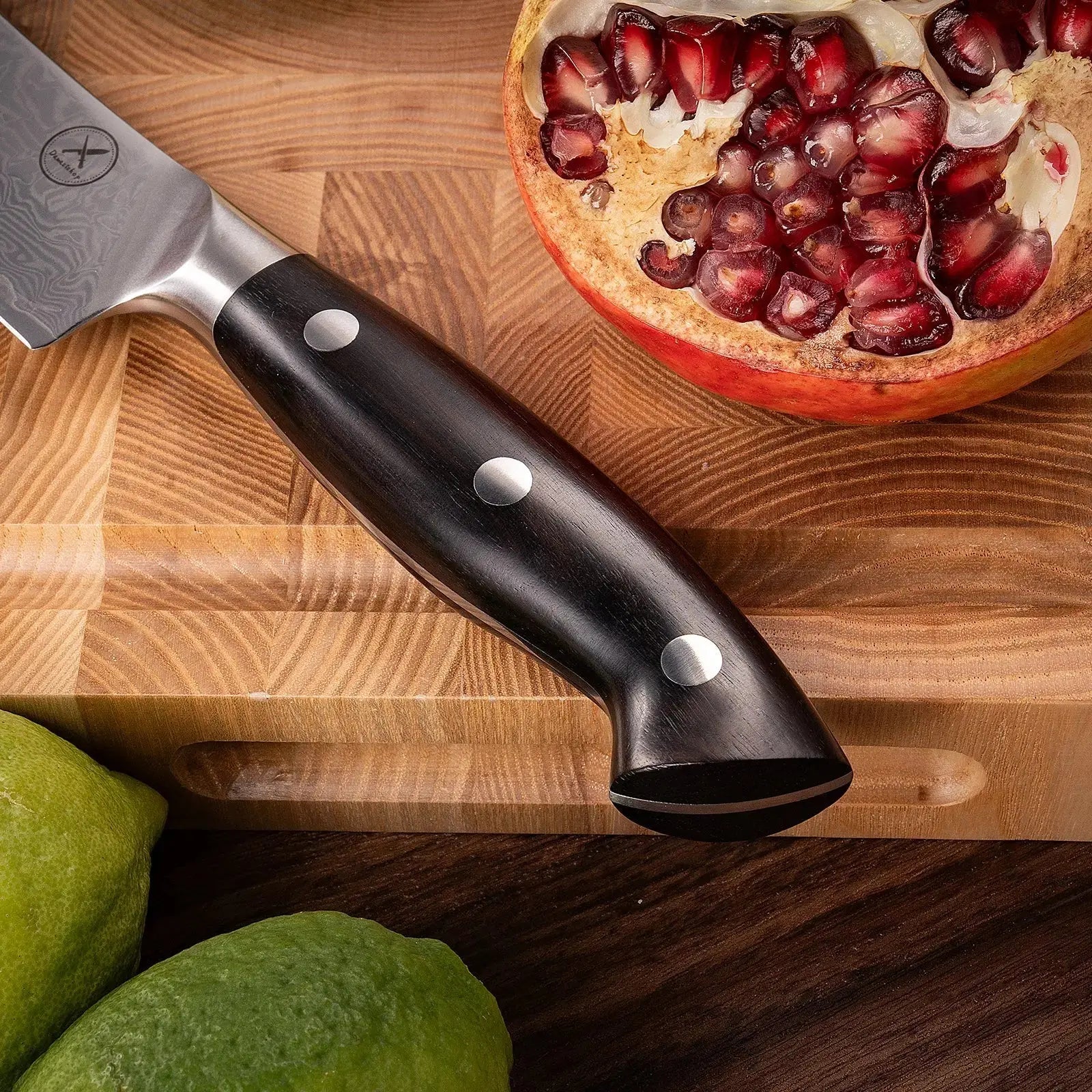 Premium Damast Universalmesser Ebenholz Damastshop.de - Damastshop