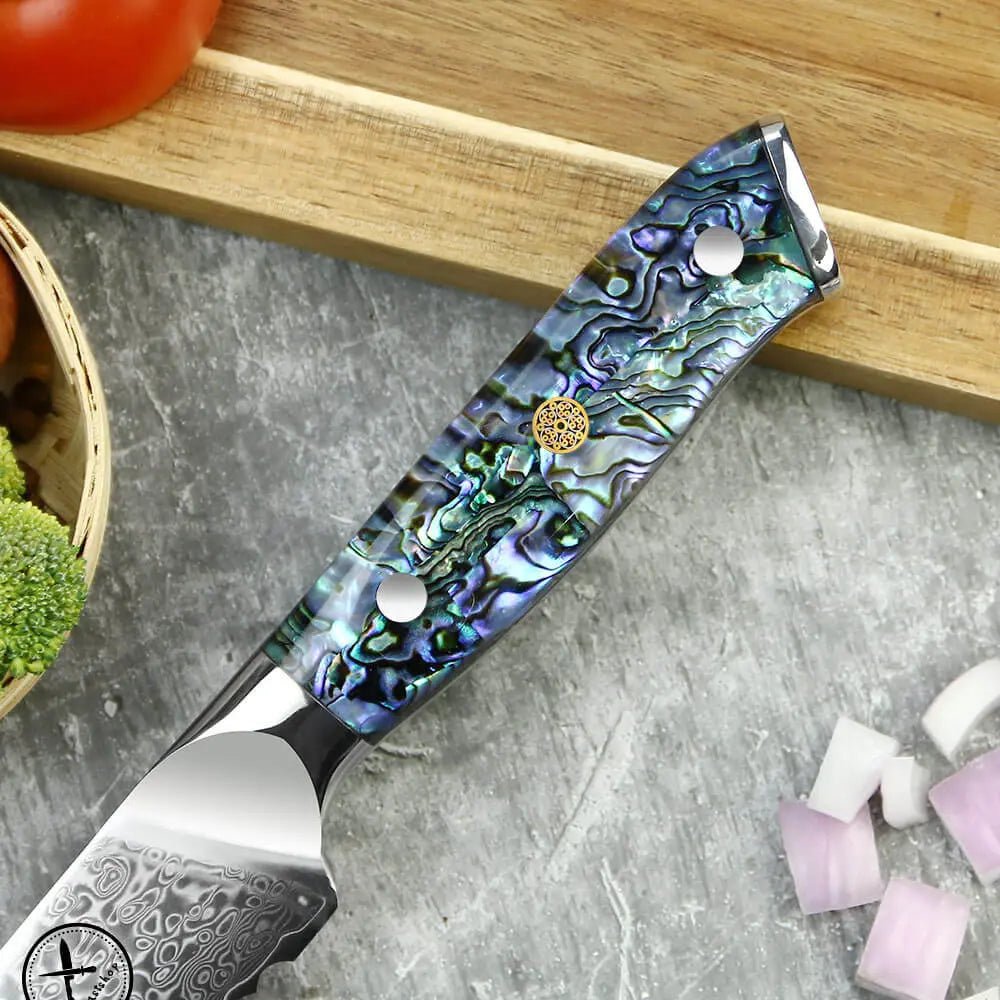 Damast Brotmesser Abalone Damastshop.de - Damastshop