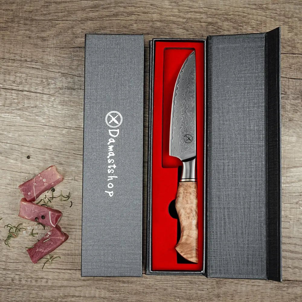 Damast Steakmesser Bergahorn Damastshop.de - Damastshop