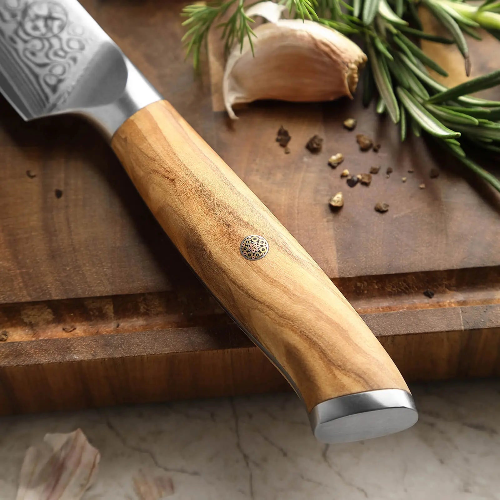 Damast Steakmesser Olive Damastshop.de - Damastshop