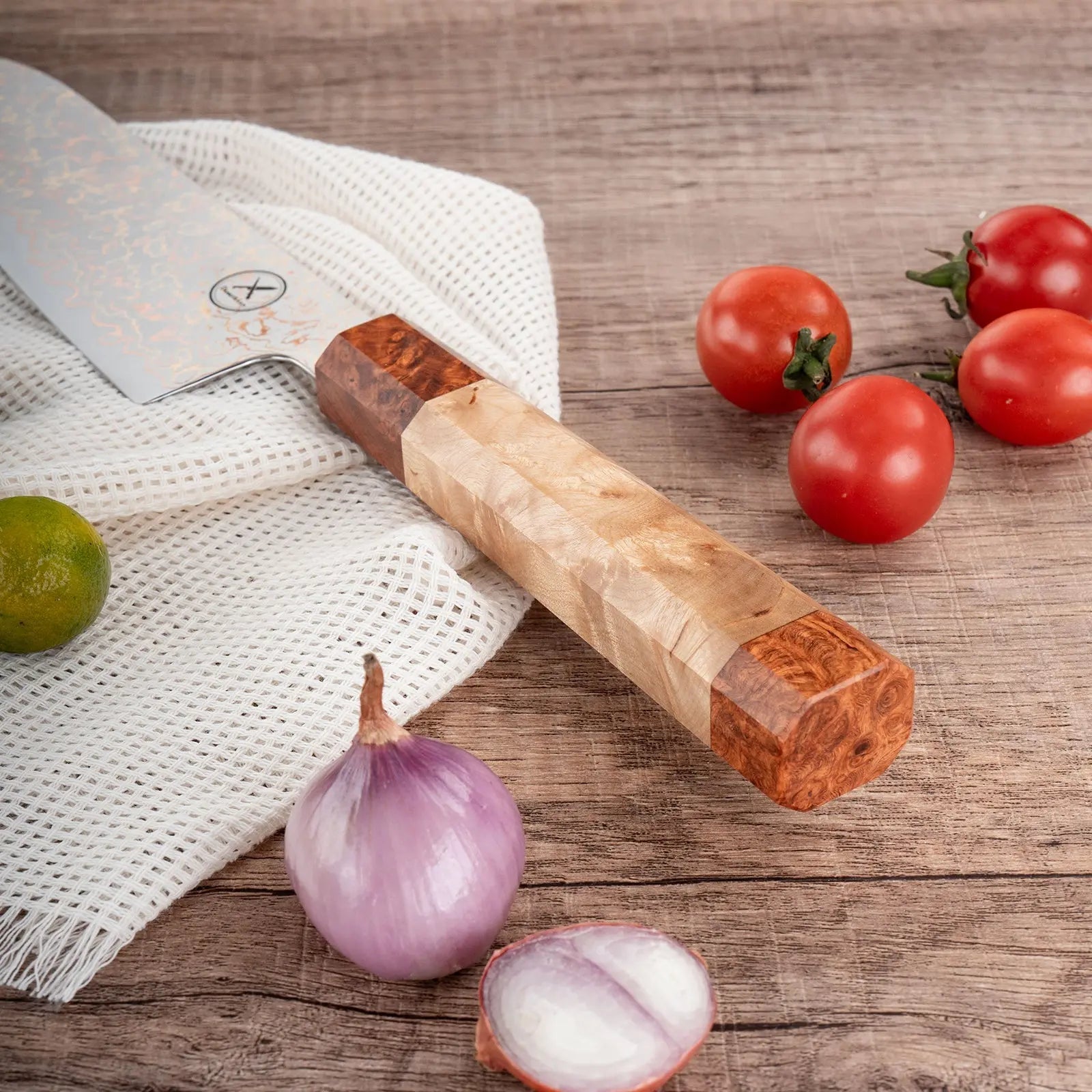 Kupfer-Damast Chefmesser Damastshop.de - Damastshop