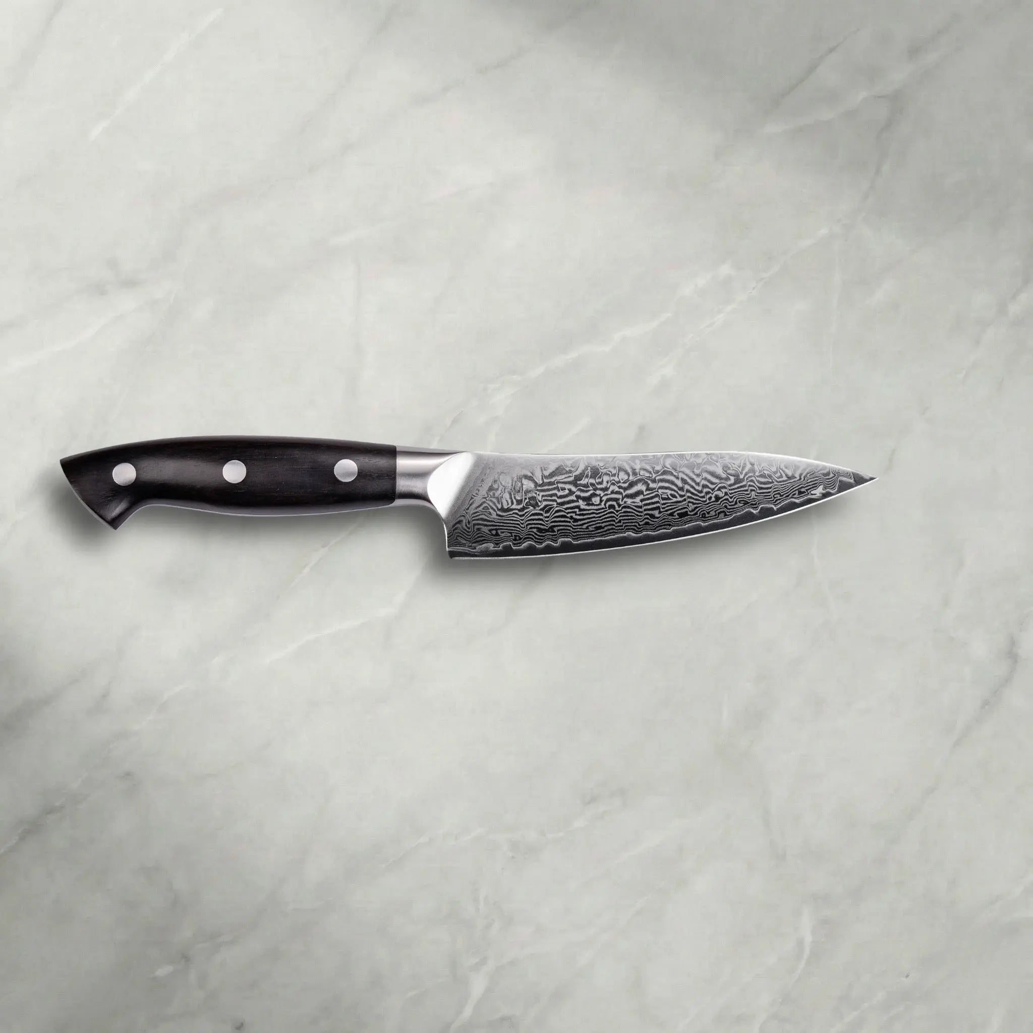 Personalisierbares Premium Damast Universalmesser Ebenholz Damastshop.de - Damastshop