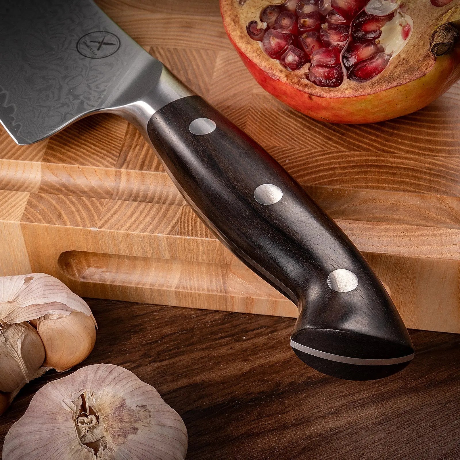Premium Damast Chefmesser Ebenholz Damastshop.de - Damastshop