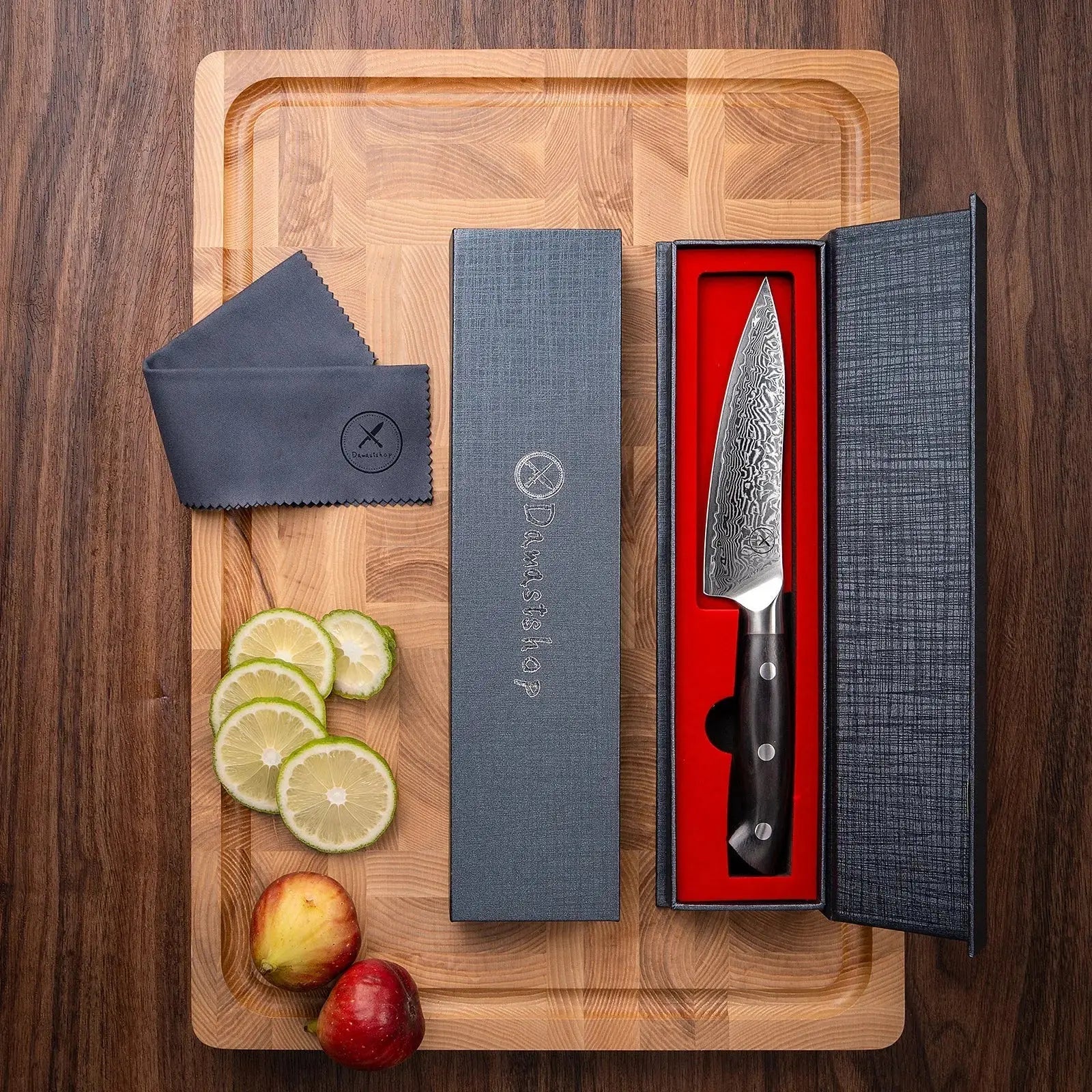 Premium Damast Universalmesser Ebenholz Damastshop.de - Damastshop