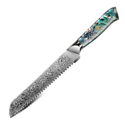 Damast Brotmesser Abalone Damastshop.de - Damastshop