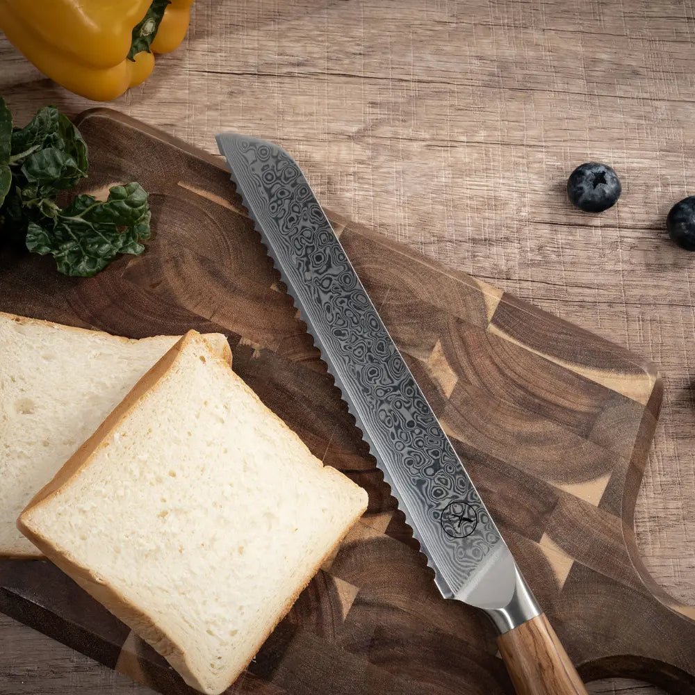 Damast Brotmesser Olive Damastshop.de - Damastshop