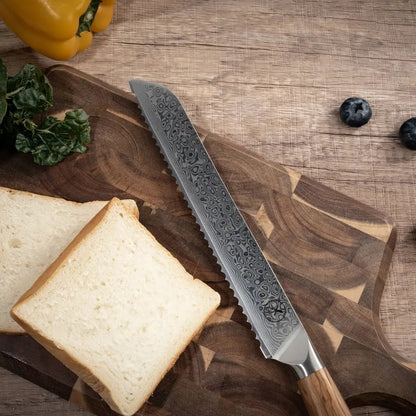 Damast Brotmesser Olive Damastshop.de - Damastshop