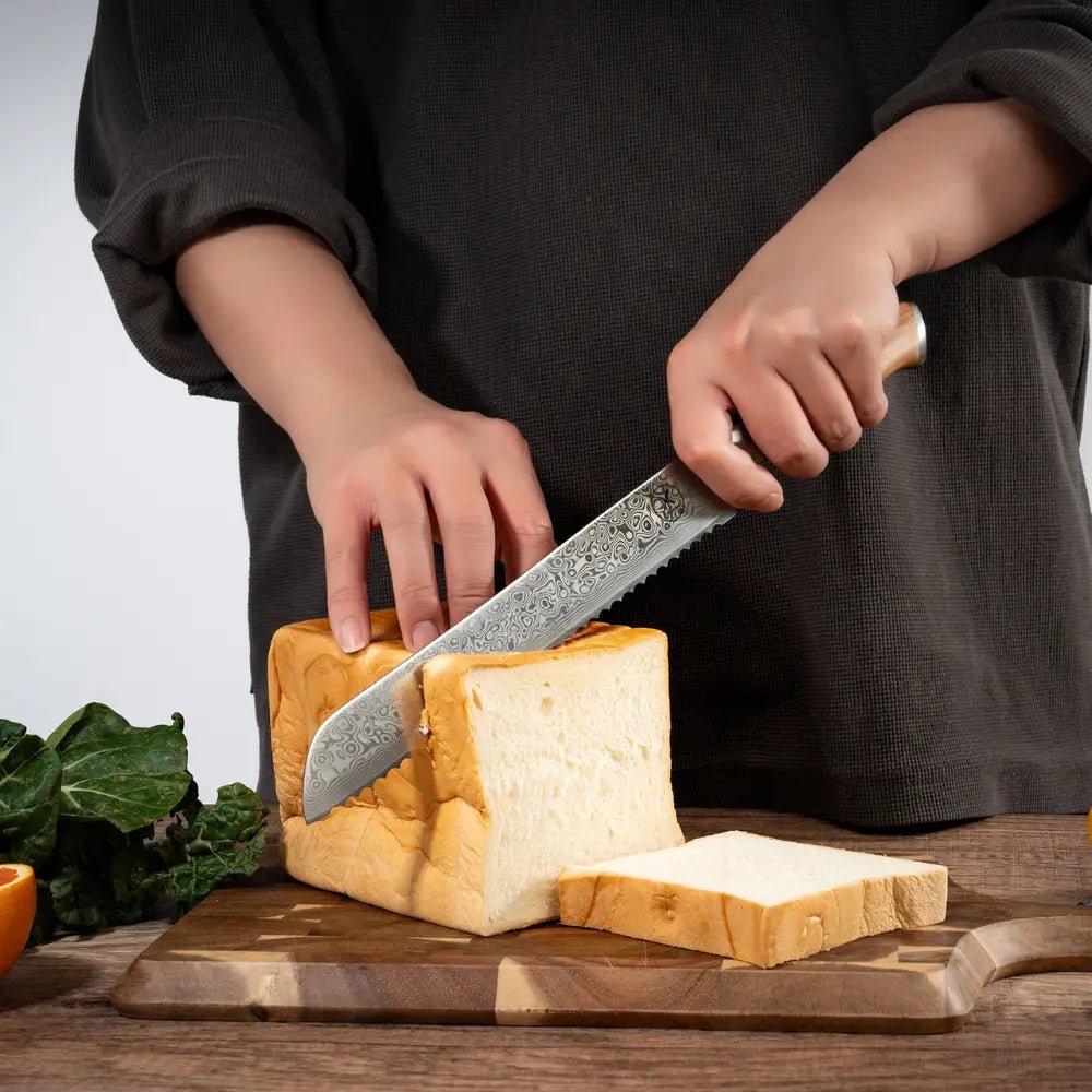 Damast Brotmesser Olive Damastshop.de - Damastshop