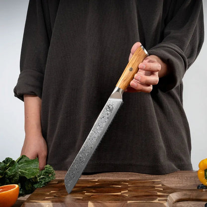 Damast Brotmesser Olive Damastshop.de - Damastshop