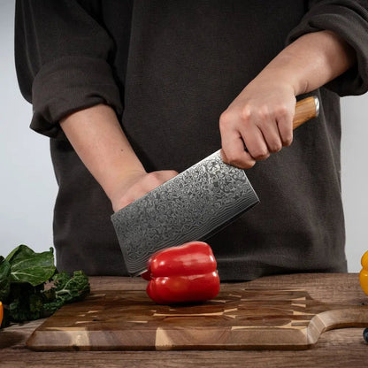 Damast Hackmesser Olive Damastshop.de - Damastshop