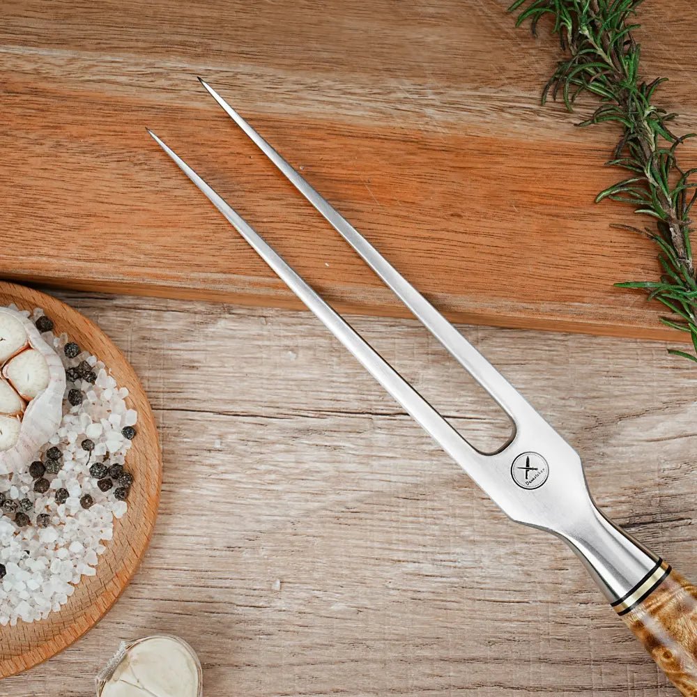 Damast Messer Tranchier Duo Bergahorn Damastshop.de - Damastshop