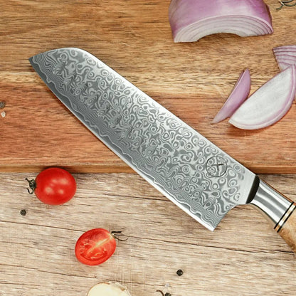 Damast Santoku Bergahorn Damastshop.de - Damastshop