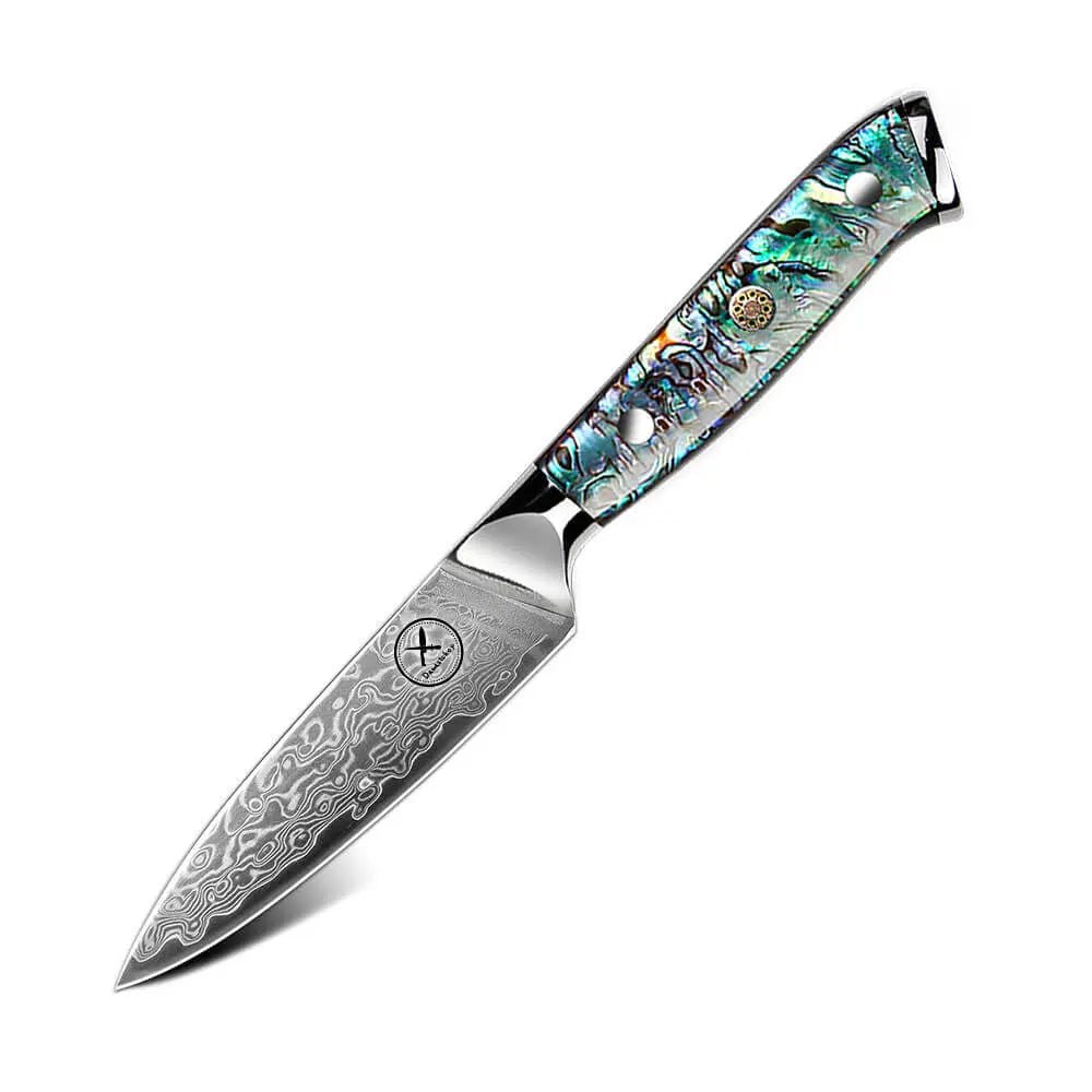 Damast Schälmesser Abalone Damastshop.de - Damastshop