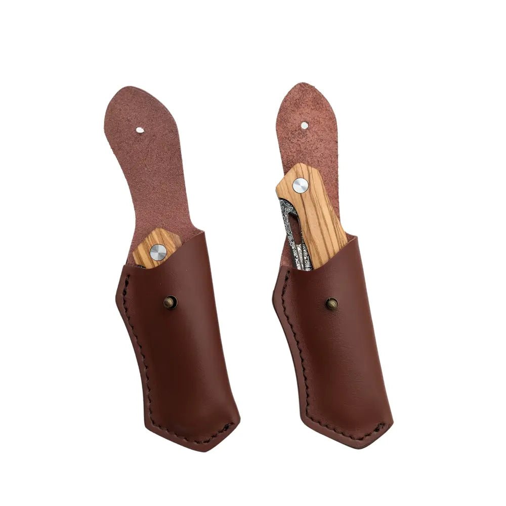 Damast Taschenmesser Olive Damastshop.de - Damastshop