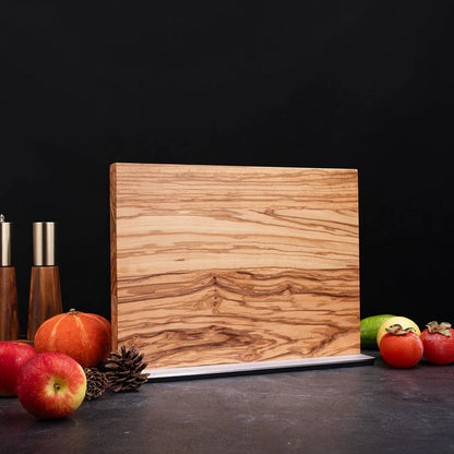 Doppelseitiger Messerhalter – Natur & Raffinesse in edlem Olivenholz 🔪✨ Damastshop.de - Damastshop
