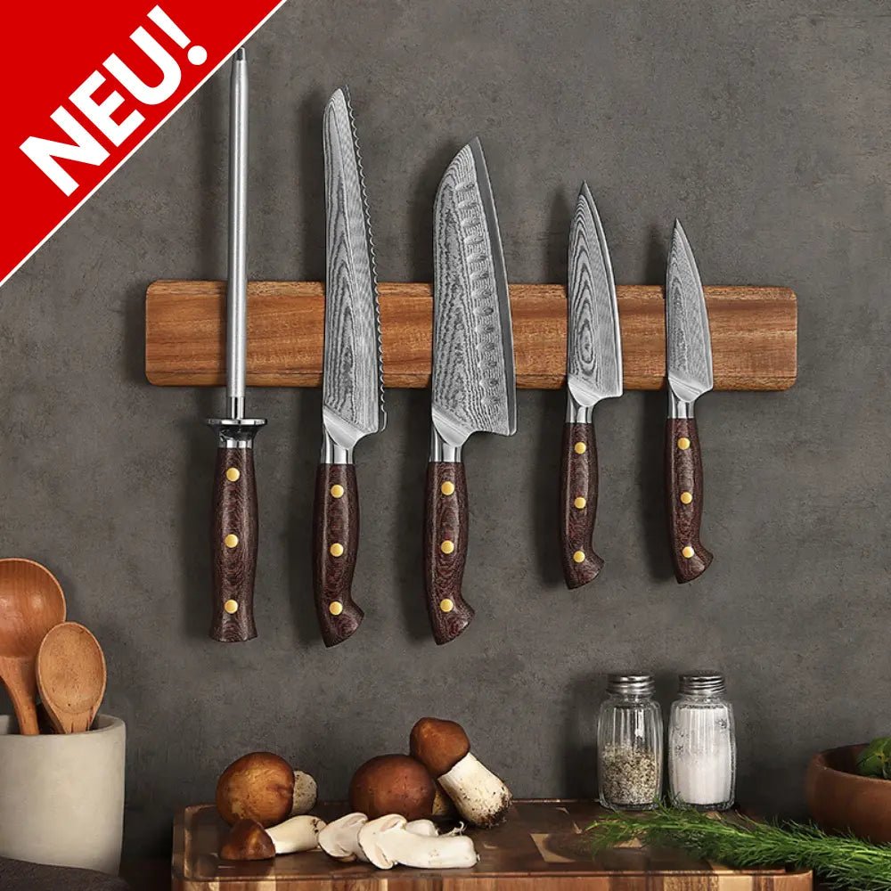 Hochwertige Magnetleiste aus Akazie Damastshop.de - Damastshop