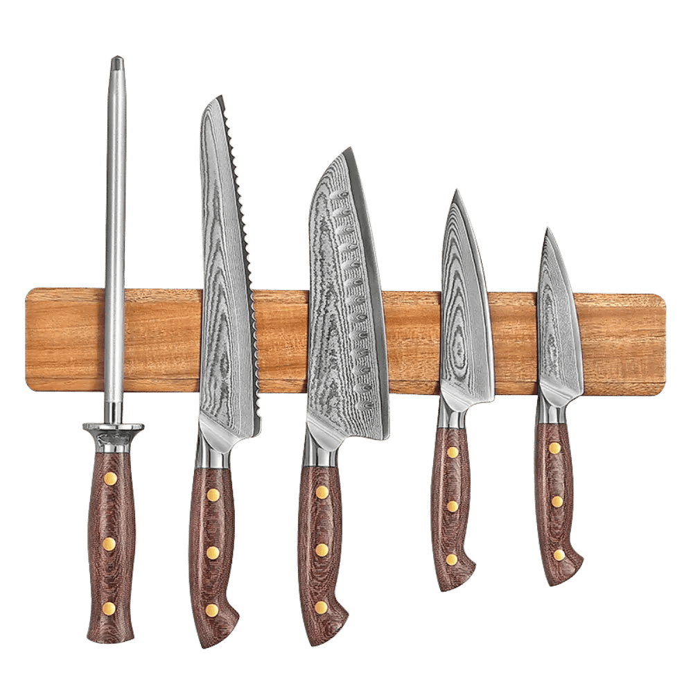 Hochwertige Magnetleiste aus Akazie Damastshop.de - Damastshop