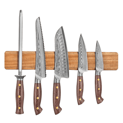 Hochwertige Magnetleiste aus Akazie Damastshop.de - Damastshop