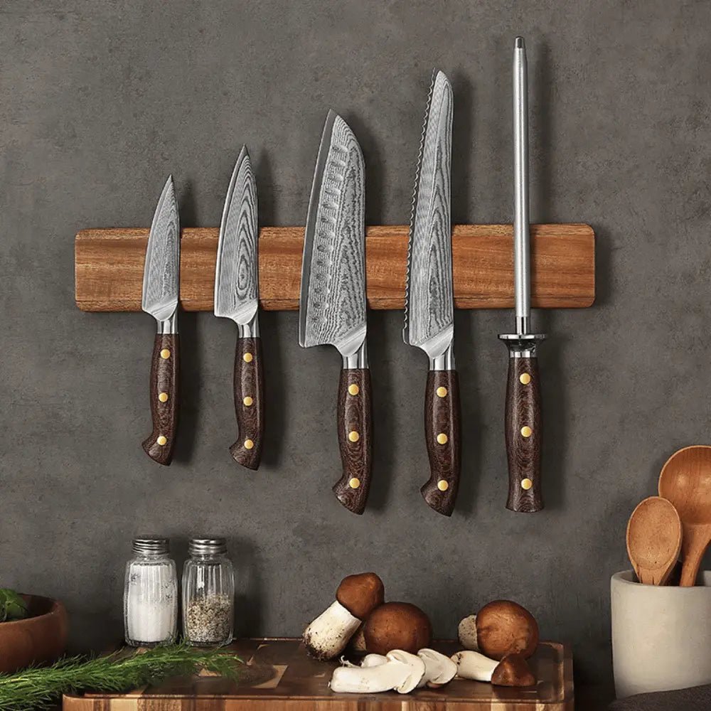 Hochwertige Magnetleiste aus Akazie Damastshop.de - Damastshop