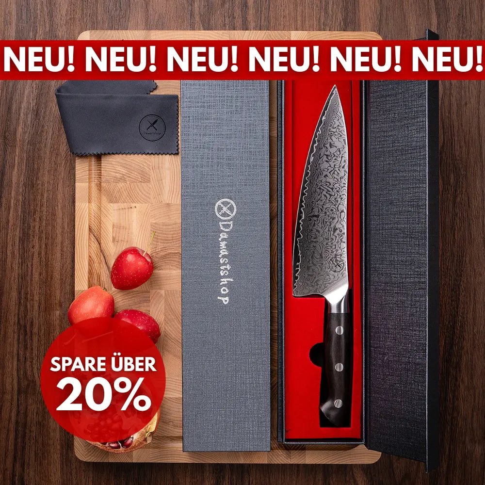 Premium Damast Chefmesser Ebenholz Damastshop.de - Damastshop